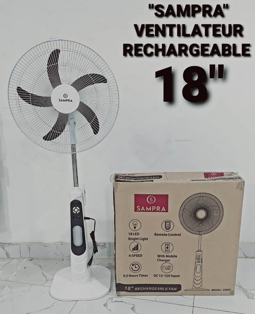 Sampra ventilateur rechargeable